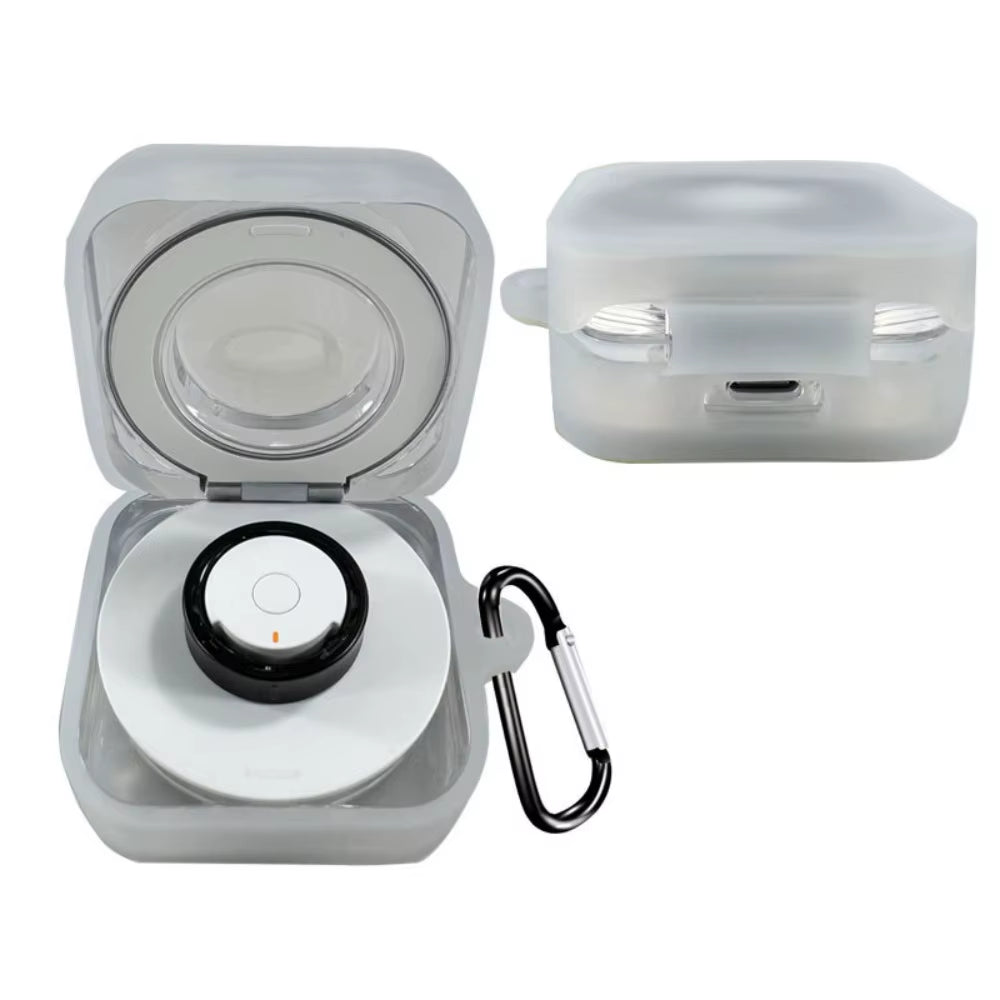 Silicone Charger Box Protective Case Anti-Scratch Smart Ring Cover Shell Accessories Transparent for Samsung Galaxy Ring