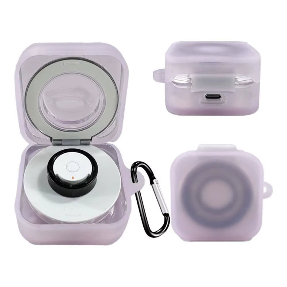 Silicone Charger Box Protective Case Anti-Scratch Smart Ring Cover Shell Accessories Transparent for Samsung Galaxy Ring