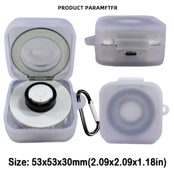 Silicone Charger Box Protective Case Anti-Scratch Smart Ring Cover Shell Accessories Transparent for Samsung Galaxy Ring