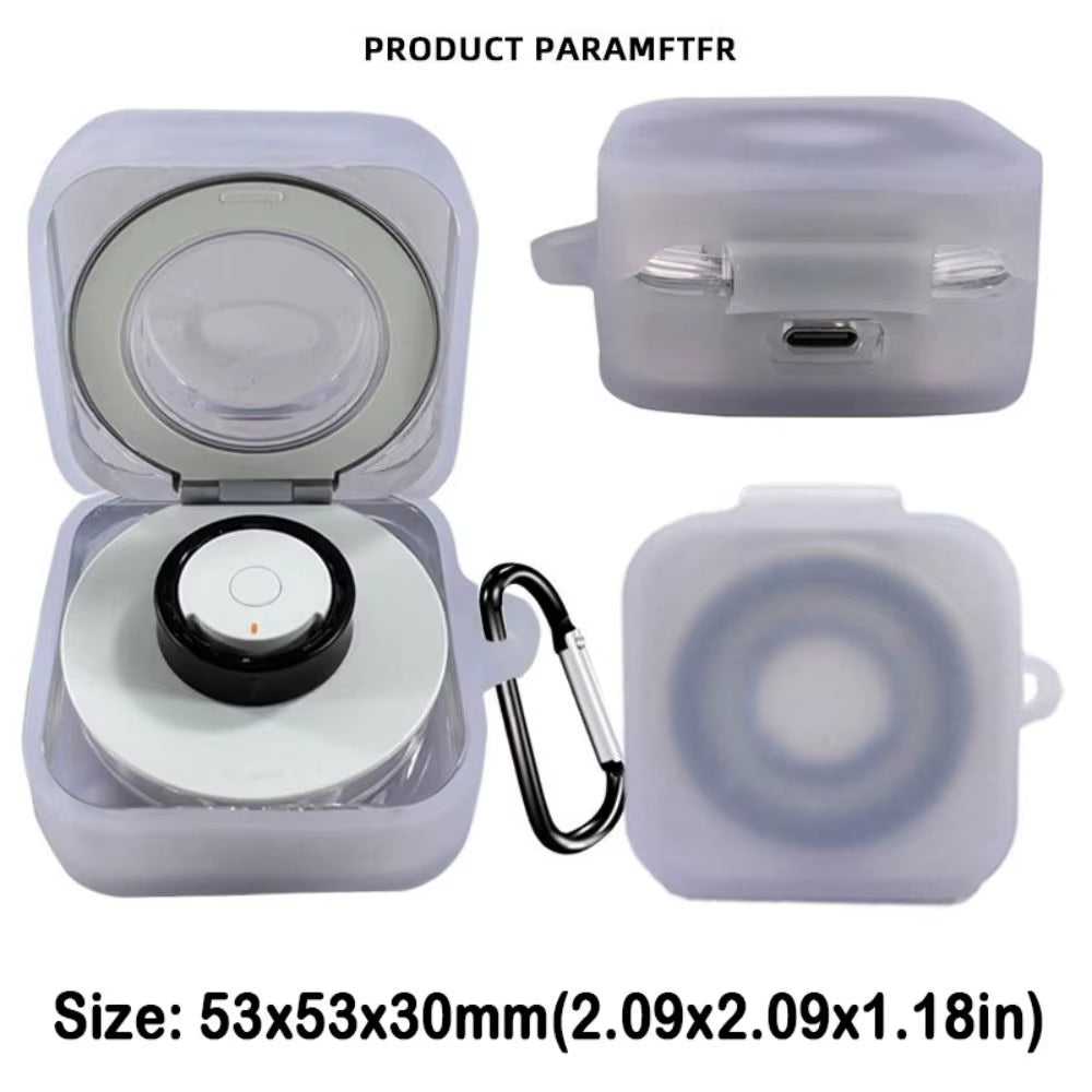Silicone Charger Box Protective Case Anti-Scratch Smart Ring Cover Shell Accessories Transparent for Samsung Galaxy Ring
