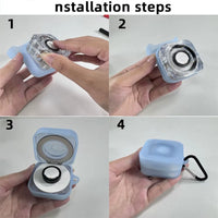 Silicone Charger Box Protective Case Anti-Scratch Smart Ring Cover Shell Accessories Transparent for Samsung Galaxy Ring